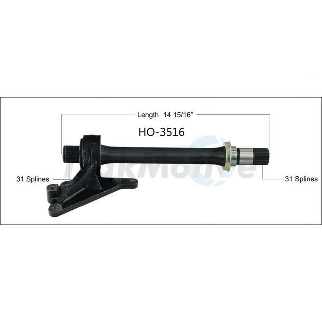 TrakMotive CV Intermediate Shaft HO-3516 OE Replacement; 14-15/16 Inch Length