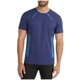 thumbnail image 2 of Men's Big & Tall Athletic T-Shirt Quick Dry Performance Tee Regular Fit Crew Neck Short Sleeve Shirt Moisture Wicking Workout Top Summer Activewear for Basketball, 2 of 5