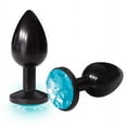 thumbnail image 5 of Sexy, Kinky Gift Set Bundle of Vibrating Sextenders, 3-Pack, Nubbed, Contoured, Ribbed and Icon Brands The Silver Starter, Bejeweled Annodized Stainless Steel Plug, Aqua, 5 of 5