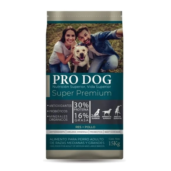 Pro Dog Adulto Razas Medianas y Grandes 15 Kg