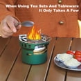 thumbnail image 5 of Alcohol Furnace Camping Furnace Rack Metal Portable Spirit Burner for Backpacking Outdoor Activities Picnic Kitchen Gadget, 5 of 7