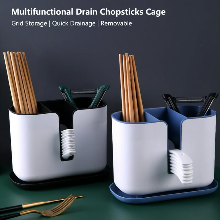 Chopsticks Cage Stainless Steel Straw Dispenser Countertop - Temu