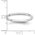 thumbnail image 2 of Bague en Argent Sterling 925, Demi-Rond, Taille 5.5, Bague de Mariage Classique, 2 of 6