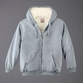thumbnail image 5 of Collections Etc Ultra Soft Sherpa Lined Zip-Up Hooded Sweatshirt, 5 of 8