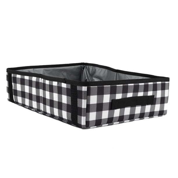 Caja de arena portátil, caja de arena para gatos de viaje plegable impermeable ligera para gatos