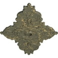 thumbnail image 3 of 67 1/4"W x 43 3/8"H x 4"ID x 2"P Melchor Diamond Ceiling Medallion (Fits Canopies up to 4"), Hand-Painted Witch Hazel Crackle, 3 of 5