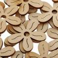 thumbnail image 3 of 20 Piezas de Formas de 5 de Flores Elegante para Tarjetas Adornos perfecl Piezas de madera inacabadas, 3 of 8