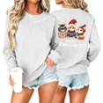 thumbnail image 4 of WXLWZYWL Women's Christmas Graphic Sweatshirt Fall Winter Crewneck Long Sleeve Holiday Pullover Loose Fit Warm Sweatshirts, 4 of 6