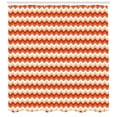thumbnail image 3 of Ambesonne Coral Shower Curtain, Chevron Arrows Geometric, 69"Wx84"L, Orange Coral White, 3 of 3