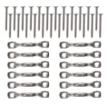 thumbnail image 5 of 1 Set Kayak Handle Stainless Steel Handles Kayak Replacement Handles Yacht Handles with Screws, 5 of 5