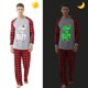 thumbnail image 1 of Pijama familiar a juego de Navidad, luminoso, brillante, lo que el elfo negro, conjunto de pijamas, 1 of 4