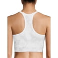 thumbnail image 2 of Jockey Essentials Women's Medium Impact Seamless Rib Long Line Cami Bra, 2 of 3