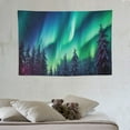 thumbnail image 3 of COMIO  Forest Wall Tapestry for Bedroom Aesthetic, Nature Outer Space Galaxy Starry Night Tapestry Wall Hanging, Green Landscape Ceiling Backdrop Decor Tapestries for Living Room Dorm, 3 of 7