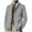 Gray, variant on Mens Fashion Leisure Solid Wool Knitting Stand Collar Long Sleeve Long Style Cardigan Coat