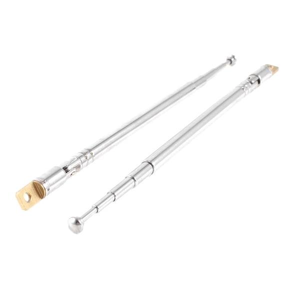 Unique Bargains 2pcs 32cm 5 Sections Multi Purpose Telescopic Antenna for RC Controller FM Radio