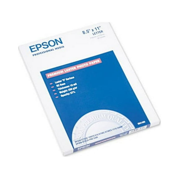 Epson S041405 Ultra Premium Photo Paper Luster 8.5" x 11" letter - 50 sheets