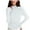 White, variant on felwors All-in-One Women's Turtleneck Base Layer Soft Thermal Long Sleeve Top for Effortless Fall & Winter Style White, L