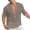 Brown, variant on ZVNAΖH Mens Cotton Wrinkle Short Sleeve Shirts Button Stand Up Shirts Summer Casual Go Out Beach Shirts, S-3XL
