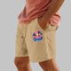 thumbnail image 3 of Pantalones Cortos para Hombre Cintura Elástica con Bolsillos Color Sólido Casual Cordón Suelto Pantalones Cortos de Ejercicio, 3 of 4