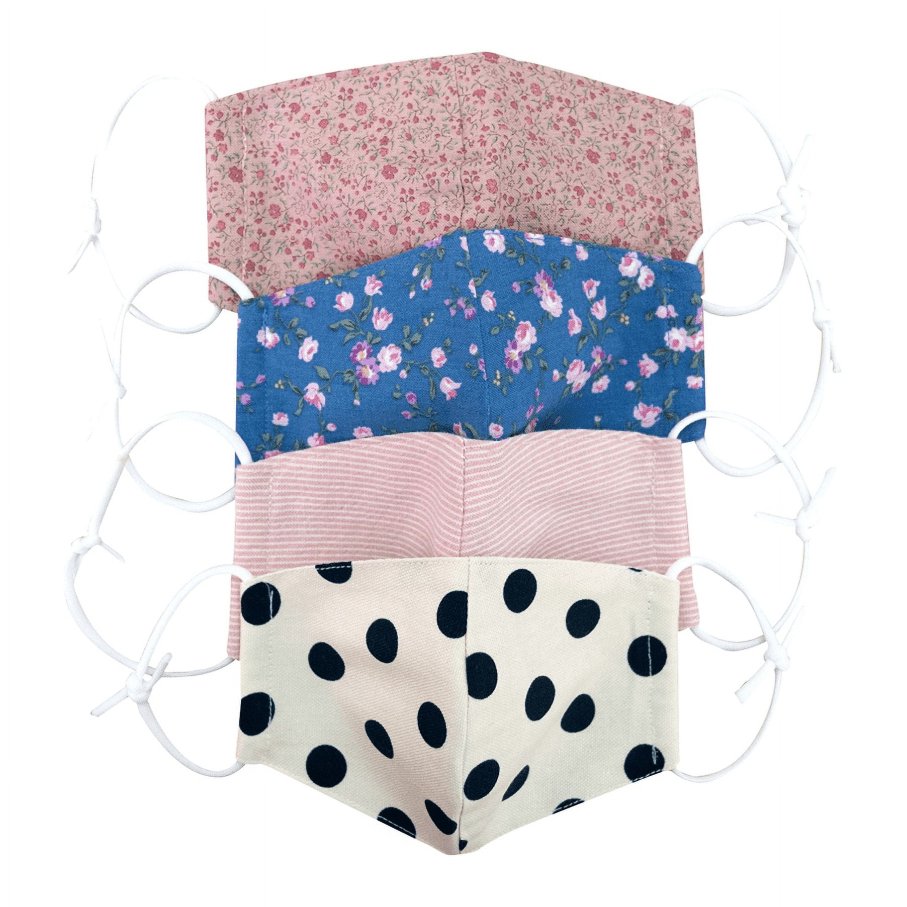 [Plepop] Kids Fashion Cotton Face Mask / Children's Washable Facial Cover 4ea SET