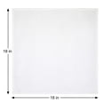 thumbnail image 6 of Unique Bargains 6 Pack Cotton Washable Reusable Dinner Napkins for Events White 18"x18", 6 of 6