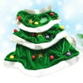thumbnail image 2 of Árbol de Navidad en forma de traje de perro PET ropa de invierno cómodo vestido de la sudadera con capucha de Navidad cómoda para fiesta - Tamaño S (Verde), 2 of 7