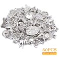 thumbnail image 3 of 50 Styles Antique Silver Mixed Pet Dog Theme Charms Vintage Alloy Animal Puppy Dog Bone Paw Print Dangle Pendants for DIY Bracelet Necklace Jewelry Making Supplies, 3 of 8