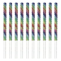 Gymnture 10Pcs Christmas Decorations Acrylic Candy Sticks Decorative Apples Sticks Chocolate Decorative Sticks