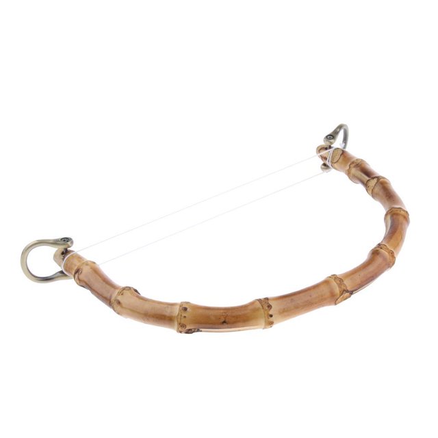 Qarigey DIY Real Bamboo Wooden Purse Bag Handle Replacement Bronze Buckle Handbag Bolsas de mensajero y de hombro