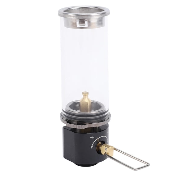 YAHHU Vintage Gas Lantern – Retro Aluminum Alloy & Brass Outdoor Camping Lamp with Heat‑Resistant Glass, Ideal for Tents, Hiking & Candlelight