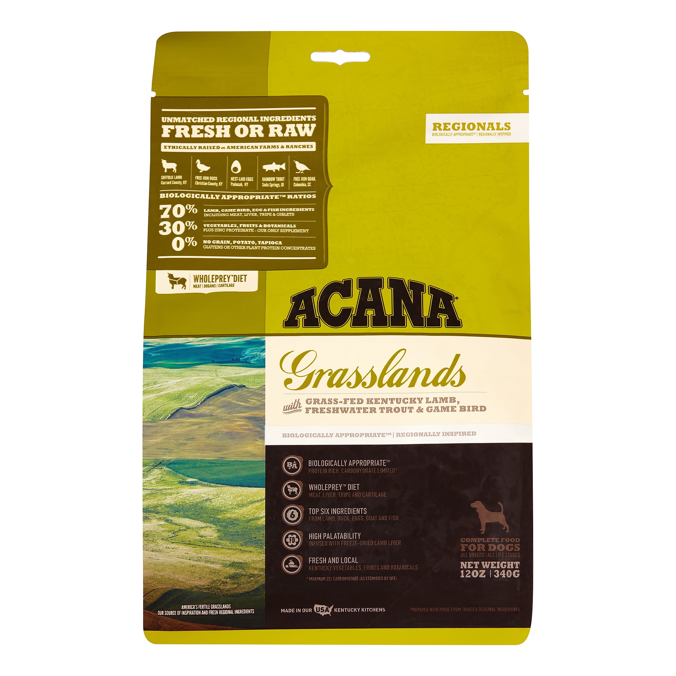 Acana Grasslands Grain Free Dry Dog Food, 12 Oz