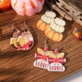 thumbnail image 2 of Yoyauz Autumn Thanksgiving Earrings, Red Maple Leaf Earrings, Maple Leaf Shaped Thanksgiving Fashion Autumn Pendant Fun Hook Earrings, 2 of 7