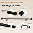 thumbnail image 4 of TRAHOO-Curtain Rods for Windows 80 Inch, 1 Inch Pole Curtain Rod with End Cap (Metal Finials), Splicing Heavy Duty Matte Black Curtain Rods with Brackets for Bedroom, Living Room, Kitchen, 4 of 4