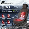 thumbnail image 6 of Paffenery Luxury Heated and Cooling Car Seat Cover, Ventilated Cooling Car Seat Warmer Cushion 12-24V Universal Fit, Fashion Brown, 6 of 15