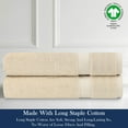 thumbnail image 7 of A1 Home Collections LLC Delara Organic Cotton Luxuriously Plush  Hand Towel Pack of 2 |GOTS & OEKO-TEX Certified |650 GSM Long Staple | Quick Dry &, 7 of 7
