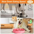 thumbnail image 3 of WHIPPY Slow Feeder Dog Bowl for Large Dogs Bloat Stop Preventing Choking Dog Bowls, 3 of 7