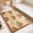 thumbnail image 3 of Alfombra absorbente de baño para patrón de cachorro puerta de baño resistente a la herencia, 3 of 11