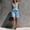 *Light Blue, variant on Women’s Sleeveless Button Ruffle Hem Top and Drawstring Pocket Shorts ,Casual Vacation 2 Piece Outfit Set Pink,Women's Plus M