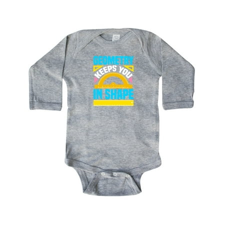 

Inktastic Geometry Math Geek Funny School Gift Baby Boy or Baby Girl Long Sleeve Bodysuit