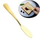thumbnail image 1 of Esparcidor de mantequilla de acero inoxidable, fácil de untar, mantequilla fría y dura, queso, mermeladas, oro, 1 of 2