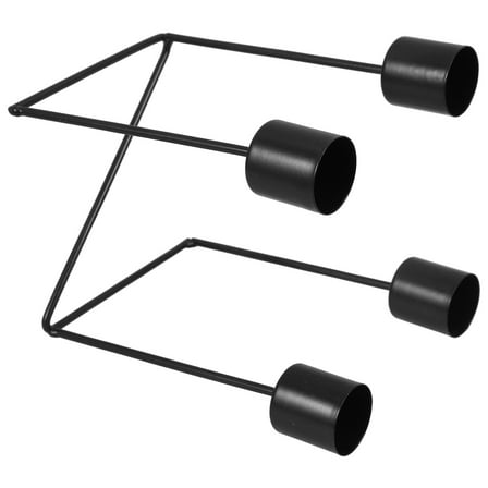 WHAMVOX Christmas Candle Holder Advent Candlestick 15.00X12.50X12.50CM Black