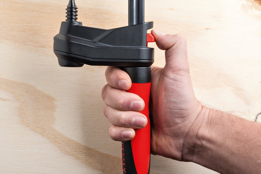 Bessey Bar Clamp, Plastic Handle and 2 3/8 in Throat Depth GK45