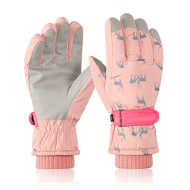 Guantes de esquí para nieve invierno clima frío esquís cálidos a prueba de viento