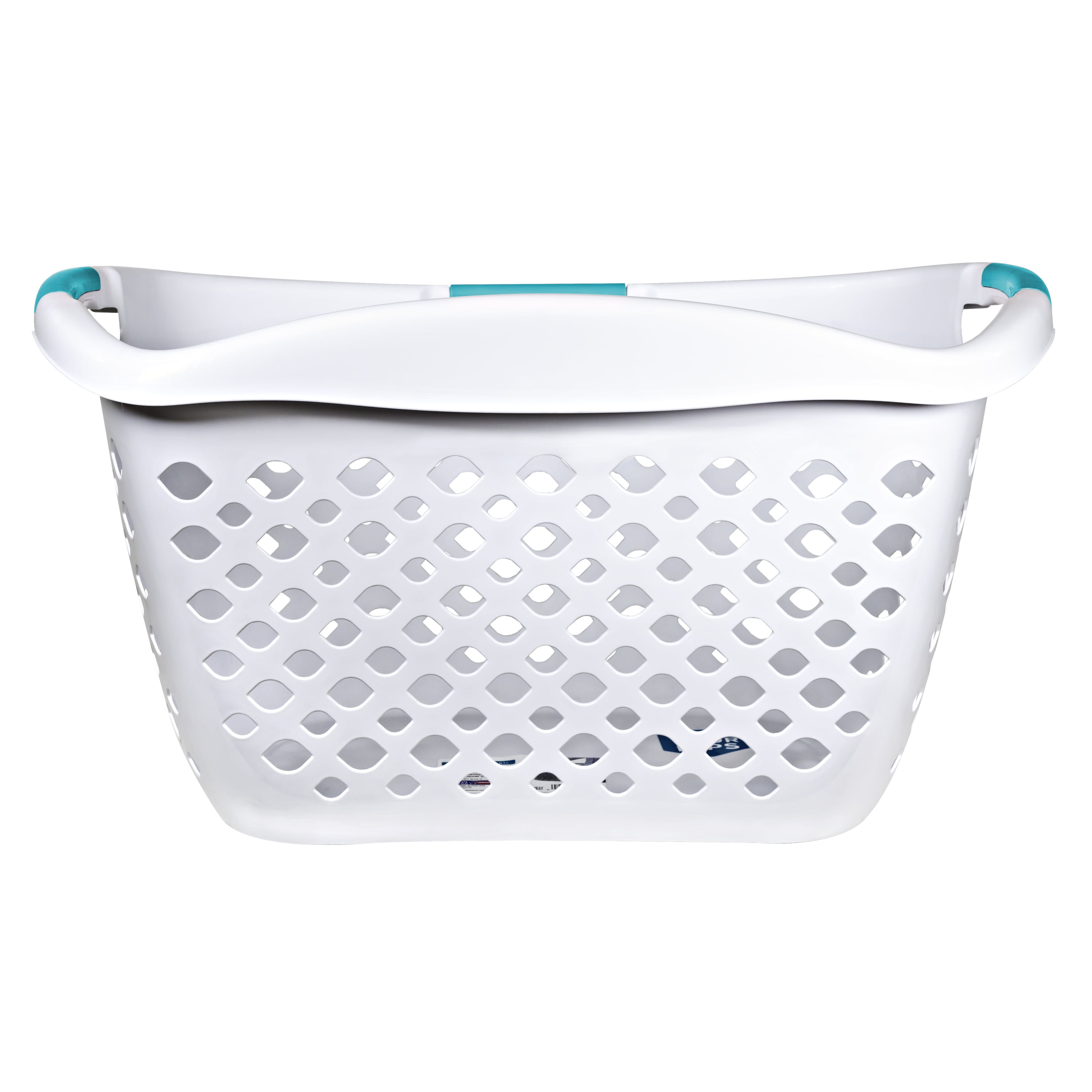 Home Logic 1.8 Bushel Hip Grip Laundry Basket, White