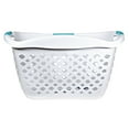 Home Logic 1.8 Bushel Hip Grip Laundry Basket, White