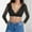 Black, variant on DAFPZW Womens Oktoberfest Dirndl Blouse Long Sleeve V Neck Sheer Mesh Shirt Dirndls Costume Traditional Bavarian Lace Crop Top