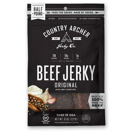 Country Archer Jerky Co.Beef Jerky, Original, 8oz, 1 (Best Natural Beef Jerky)