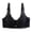 Black, variant on Women's Sexy Lace Underwire Bra Thin Cup Push Up Lingerie, Breathable Mesh Gathering Support Bras for Women, Cute Back Closure Lightly Lined Bralette