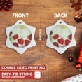 thumbnail image 3 of 3drose, Hugs and Kisses Romantic Hearts - Art, 3 inch Snowflake Porcelain Ornament, 3 of 7