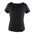 thumbnail image 1 of Blusa George Talla EG Plisado Estampado Negro, 1 of 4